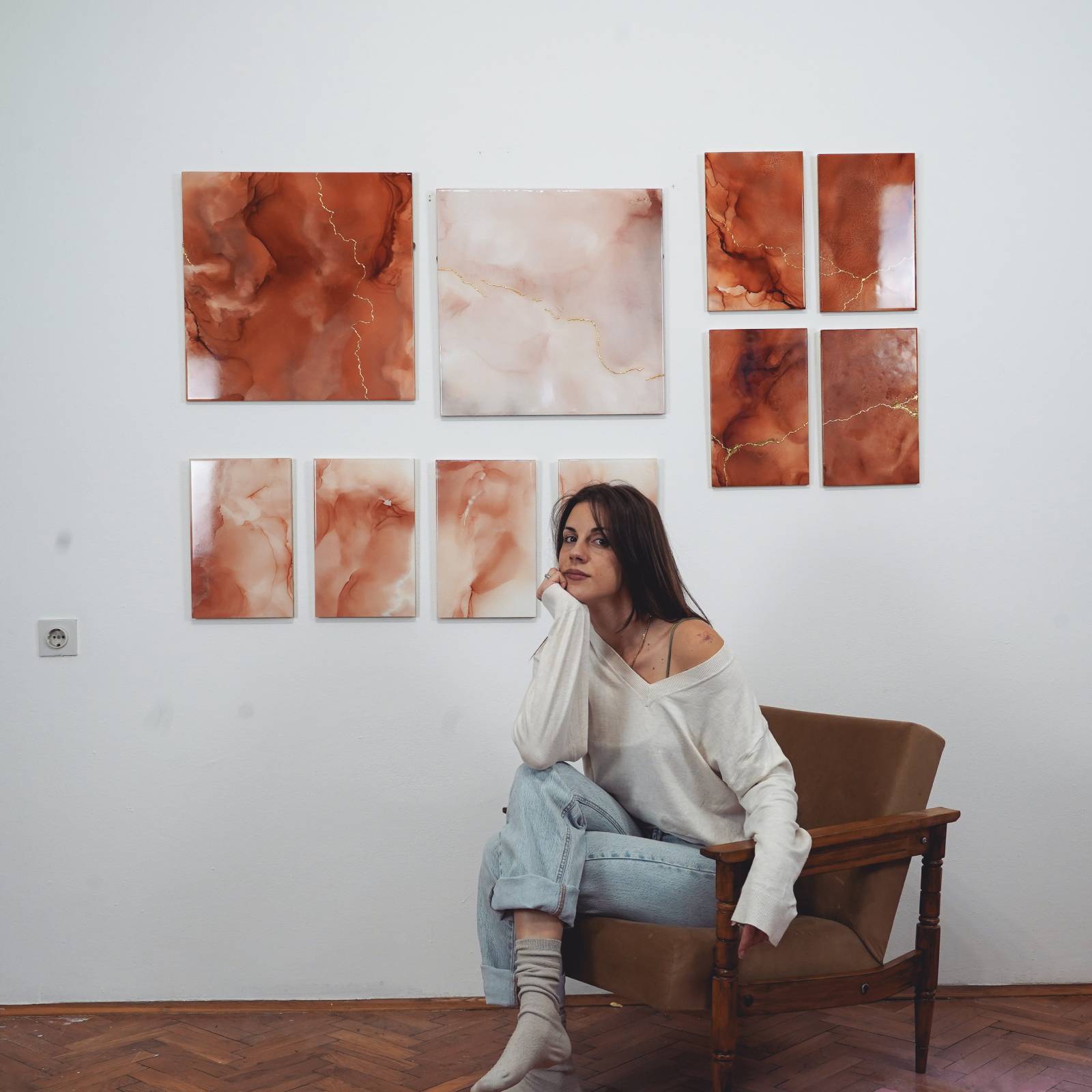 Apstraktna umetnost Abstract Izlozba Umetnicke slike Galerija Beograd Art Artist Kansha Gratitude Zahvalnost