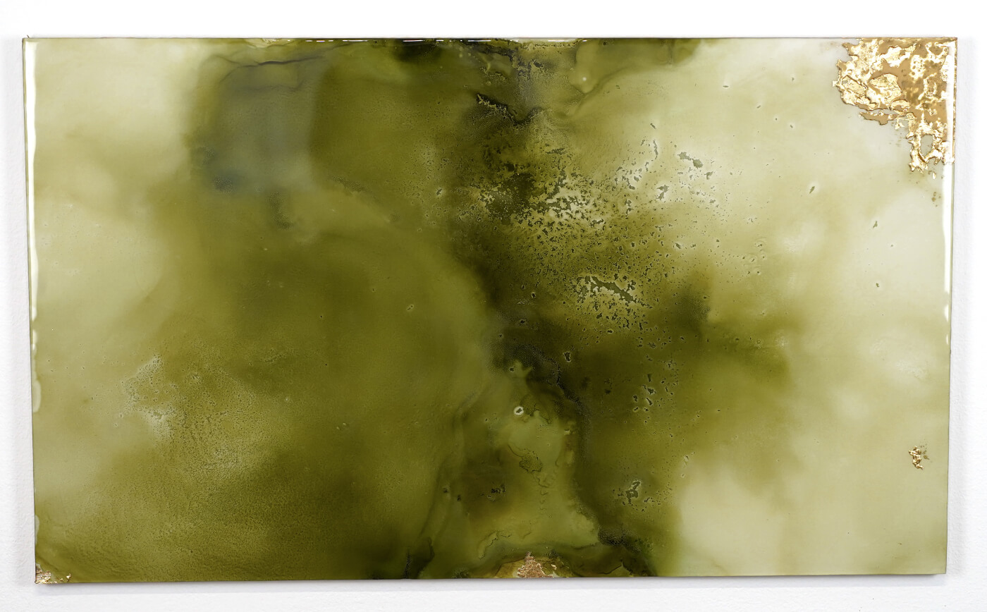Apstraktna umetnost alkoholnim mastilima Mushi-dokugo 無師独悟 Abstract Fine Art
